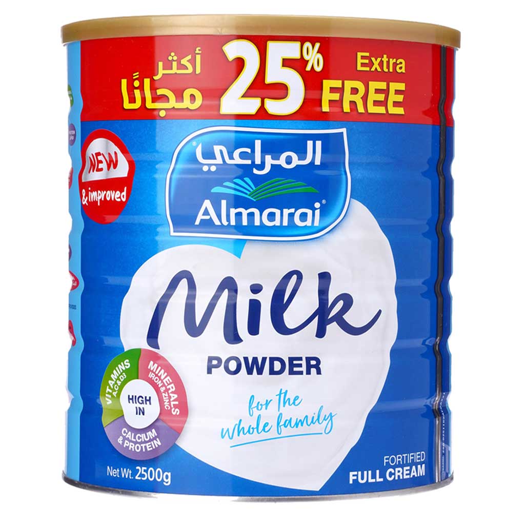 Picture of Almarai Full Cream Milk Powder Tin From( Saudia Arabia)-2500 Kg