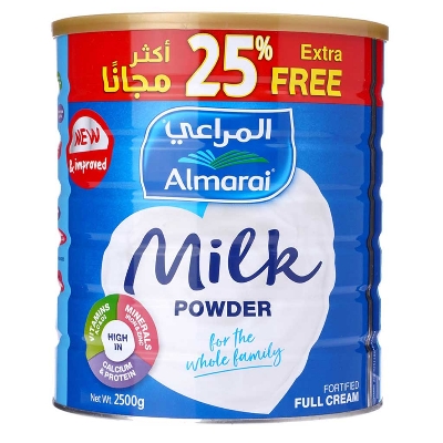 Picture of Almarai Full Cream Milk Powder Tin From( Saudia Arabia)-2500 Kg