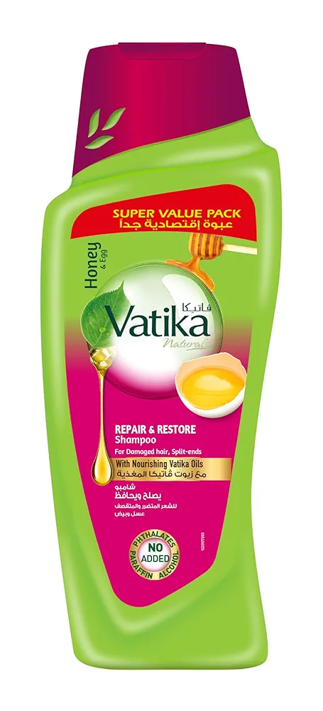 Picture of International UAE Product Vatika Honey & Egg With Repair & Restore Shampoo For Damage Hair Used For Male/Female-700Ml