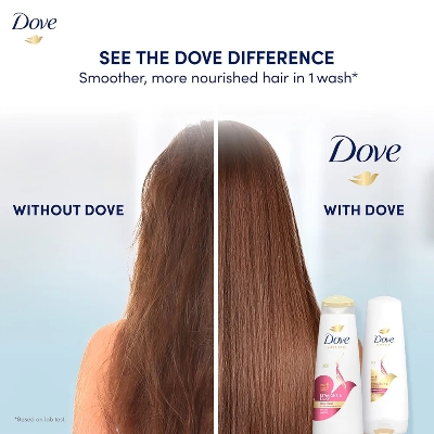 Picture of International Thailand Product Dove Ultra Care Straight & Silky Shampoo Used For male /Female-330Ml
