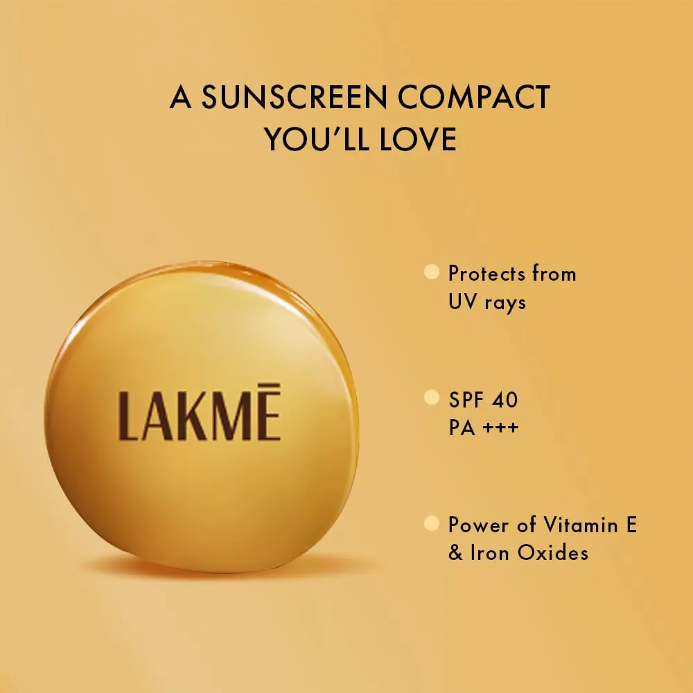 Picture of Indian Product Lakme 9 To 5 Sun Expert Ultra Matte Compect Powder Non Greasy Non Sticky, Even-Tone Complexion For All Skin Types( SPF 40 PA+++)-7Gm