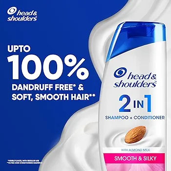 Picture of Indian Product Hair Care Head&Shoulders 2in1 Anti-dandruff( Shampoo +Conditioner) With Almond Milk Smooth & Silky Used For Male /Female-340Ml