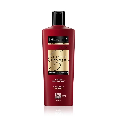 Picture of Indian Product TRESemme Keratin Smooth With Keratin & Argan Oil for Straighter, Shinier Hair - Nourishes Dry Hair & Controls Frizz Shampoo For Men & Women-340Ml
