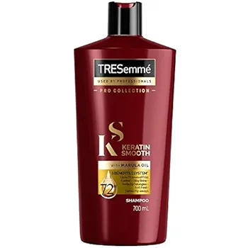 Picture of International UAE Product TRESemmé Keratin Smooth with Marula Oil, Shampoo and Conditioner Set - Pro Collection Used For Male/female -700+700Ml