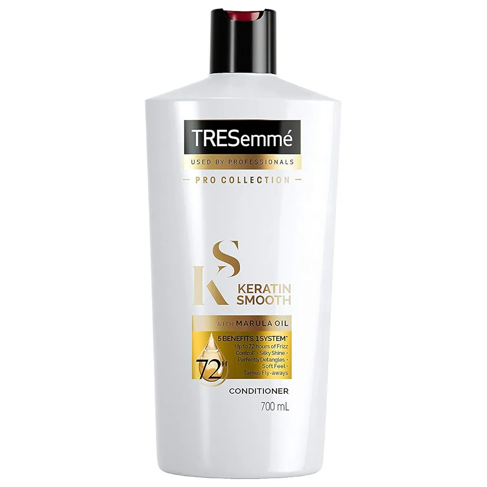Picture of International UAE Product TRESemmé Keratin Smooth with Marula Oil, Shampoo and Conditioner Set - Pro Collection Used For Male/female -700+700Ml