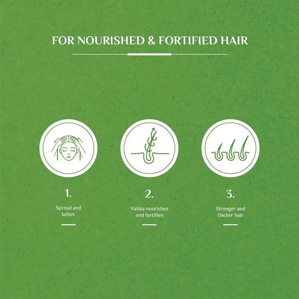 Picture of International UAE Product Hair Care Vatika Naturals Hair Fall Control Shampoo - 2 x 400 ml | Enriched with Cactus & Gergir Extracts | For Weak Hair, Prone to Hair Fall | With Nourishing Vatika Oils | Super Value Pack of 2 Used For Male /Female -400+400Ml