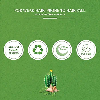 Picture of International UAE Product Hair Care Vatika Naturals Hair Fall Control Shampoo - 2 x 400 ml | Enriched with Cactus & Gergir Extracts | For Weak Hair, Prone to Hair Fall | With Nourishing Vatika Oils | Super Value Pack of 2 Used For Male /Female -400+400Ml