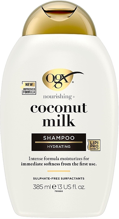 Picture of International Greece Product OGX, Shampoo, Nourishing+ Coconut Milk, New Gentle and PH Balanced Formula Used For Men/Womem-385ml