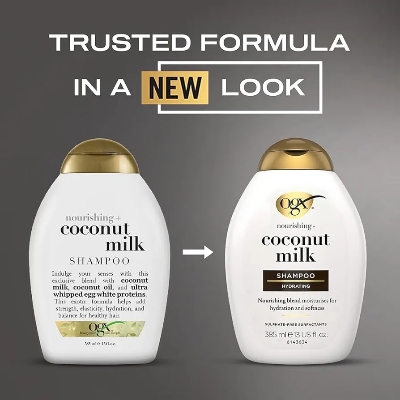 Picture of International Greece Product OGX, Shampoo, Nourishing+ Coconut Milk, New Gentle and PH Balanced Formula Used For Men/Womem-385ml