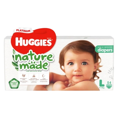 Picture of Huggies Dry Tape Size- L (9-14KG) 54 pcs