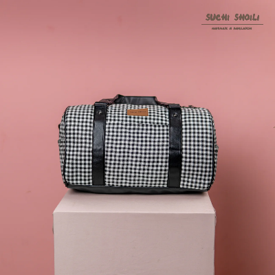 Picture of Classic Check Square Duffel Bag Picture of Classic Check Square Duffel Bag