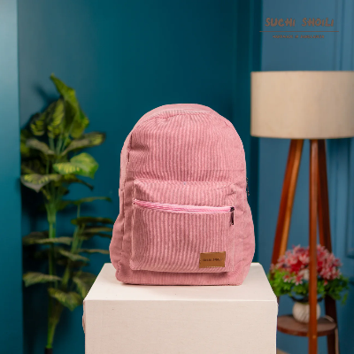 Picture of Pink Ash Corduroy Fabric Urbanmate Backpack Picture of Pink Ash Corduroy Fabric Urbanmate Backpack