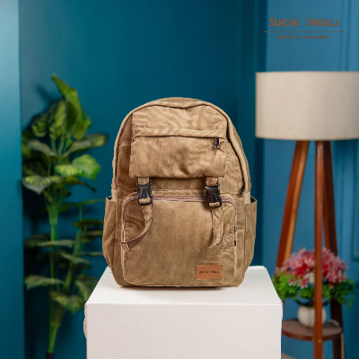 Picture of Ash Send Corduroy Fabric Metro Backpack Picture of Ash Send Corduroy Fabric Metro Backpack