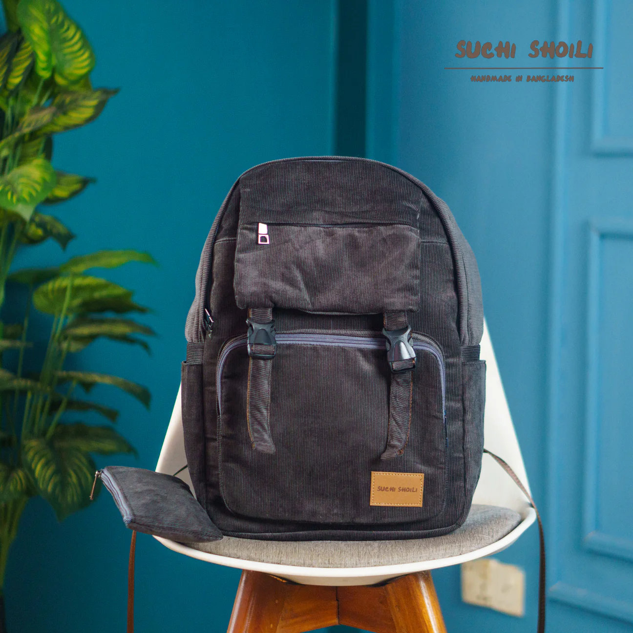 Picture of Urban Ash Corduroy Fabric Metro Backpack Picture of Urban Ash Corduroy Fabric Metro Backpack