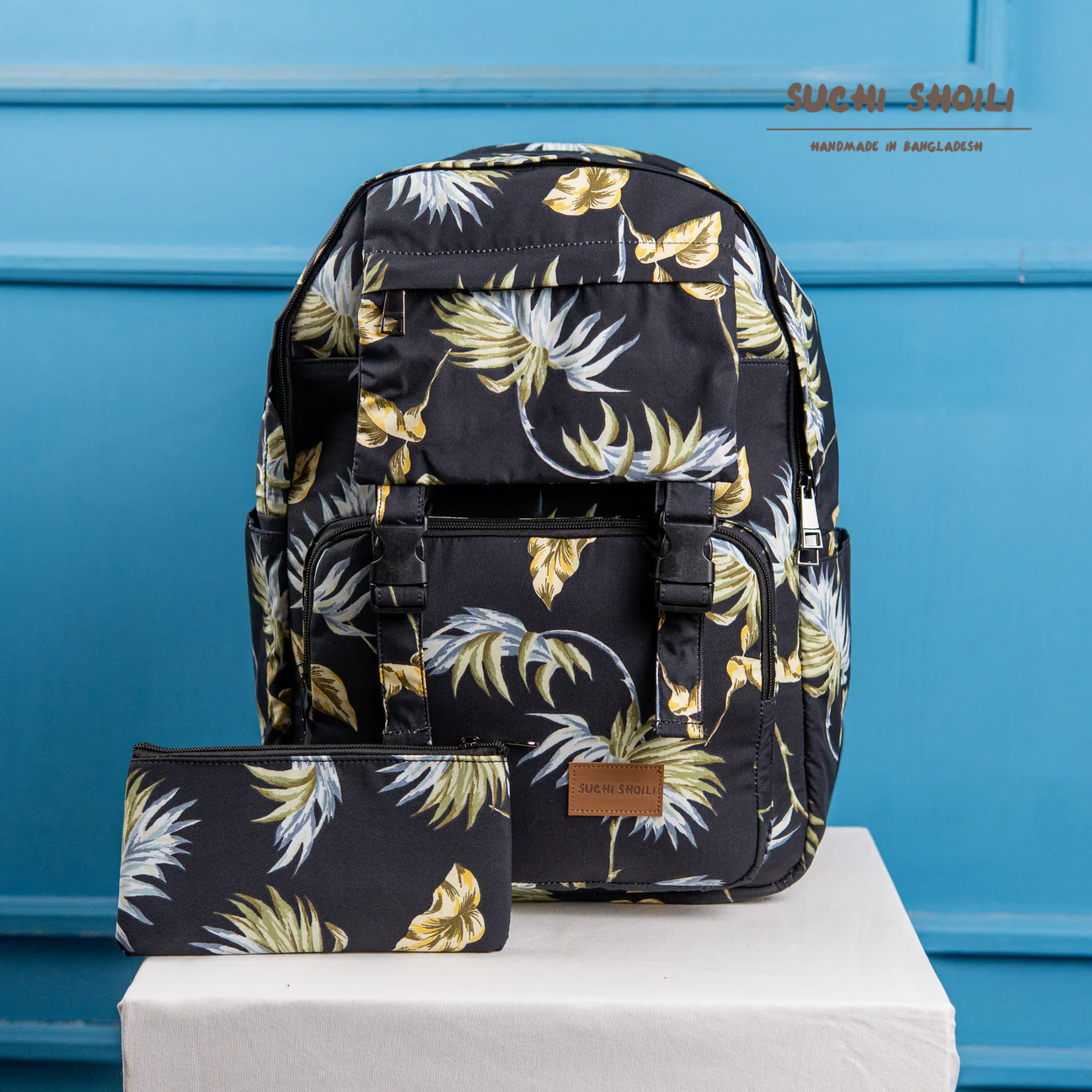Picture of Black Tropical Maria Backpack Picture of Black Tropical Maria Backpack