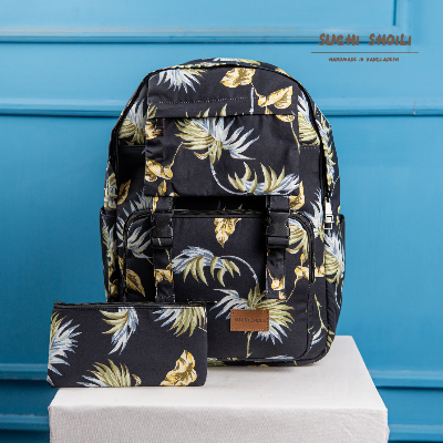 Picture of Black Tropical Maria Backpack Picture of Black Tropical Maria Backpack