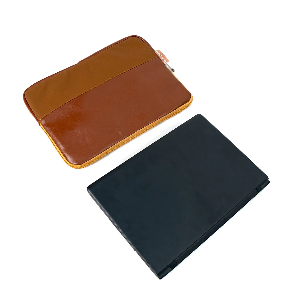 Picture of Black Leather Laptop Sleeve Picture of Black Leather Laptop Sleeve
