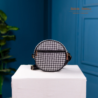 Picture of Classic Check OrbChic Round Bag Picture of Classic Check OrbChic Round Bag