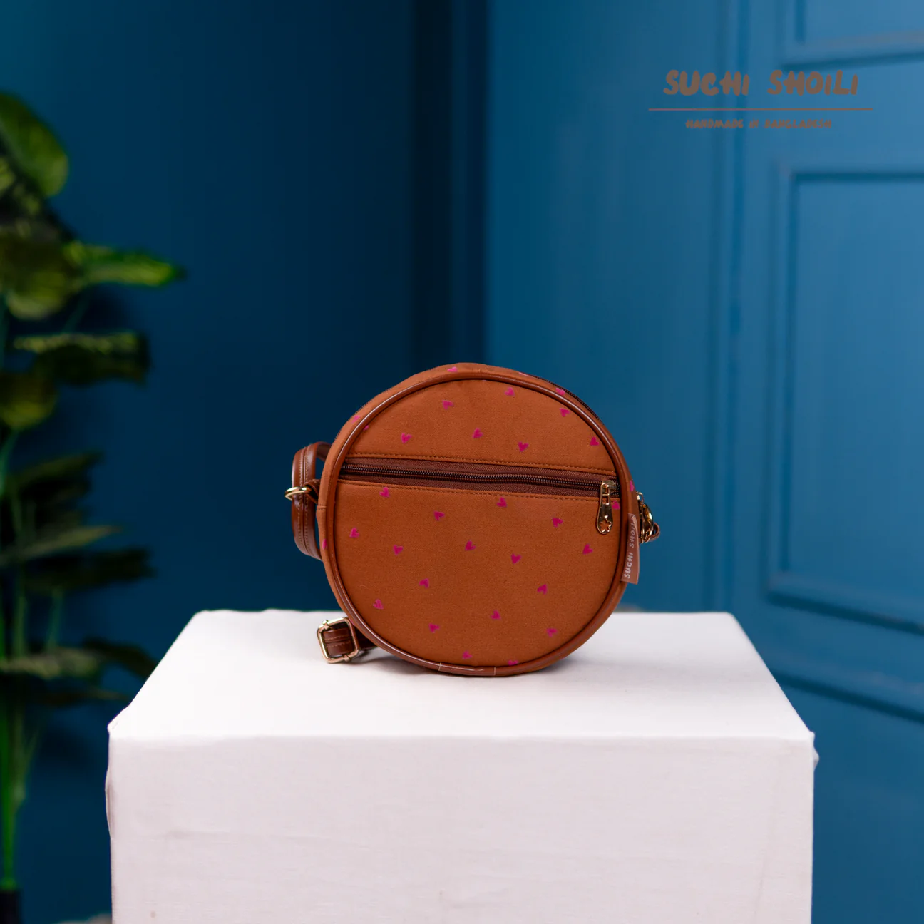 Picture of Coral Love OrbChic Round Bag Picture of Coral Love OrbChic Round Bag