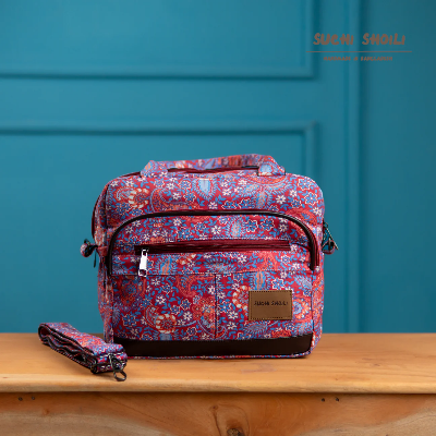 Picture of Orange Red Paisley Eva Tote Bag Picture of Orange Red Paisley Eva Tote Bag