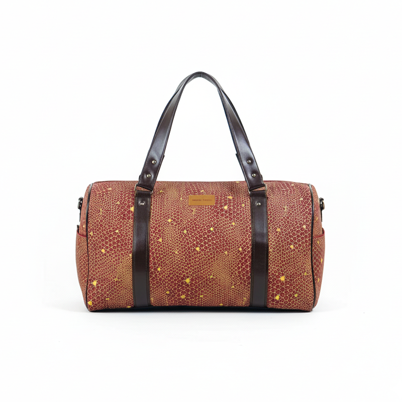 Picture of Red Geo Square Duffel Bag Picture of Red Geo Square Duffel Bag