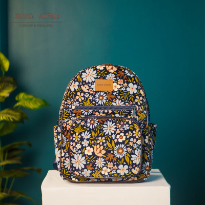 Picture of Dusky Bloom Corduroy Fabric Aboni Backpack Picture of Dusky Bloom Corduroy Fabric Aboni Backpack