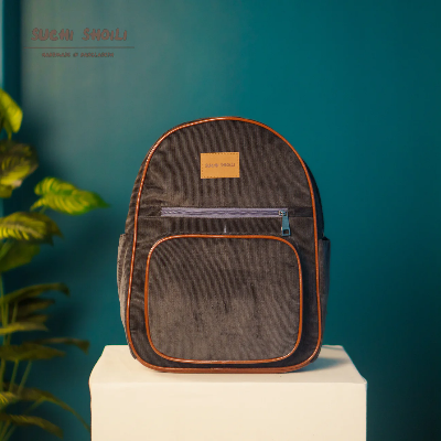Picture of Urban Ash Corduroy Fabric Core Color Aboni Backpack Picture of Urban Ash Corduroy Fabric Core Color Aboni Backpack