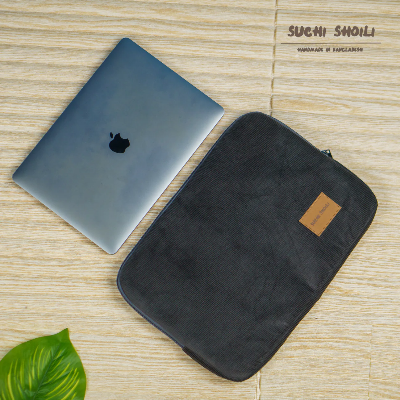 Picture of Urban Ash Corduroy Fabric Laptop Sleeve Picture of Urban Ash Corduroy Fabric Laptop Sleeve