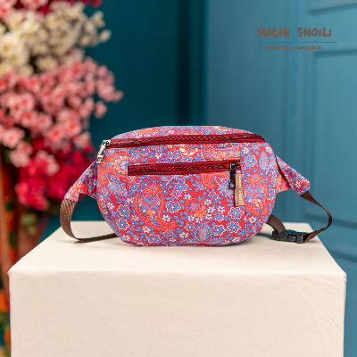 Picture of Orange Red Paisley Suzana Fanny Pack Picture of Orange Red Paisley Suzana Fanny Pack