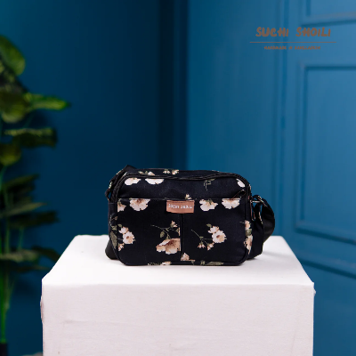 Picture of Mini Floral Blush  Rupa Double Chamber Crossbody Bag Picture of Mini Floral Blush  Rupa Double Chamber Crossbody Bag