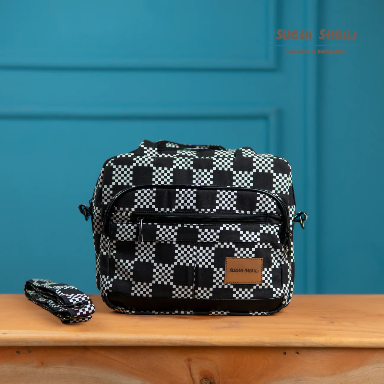 Picture of Check Board Eva Tote Bag Picture of Check Board Eva Tote Bag