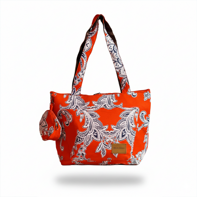 Picture of Royal Red Bloom Prionti Tote Bag Picture of Royal Red Bloom Prionti Tote Bag