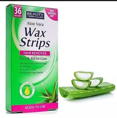 Picture of International USA product Aloe vera wax strips-36 piece