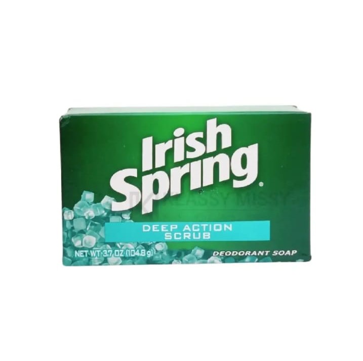 Picture of International Thailand product Irish Spring Deep Action Scrub Soap used for male/ female - 104 gm