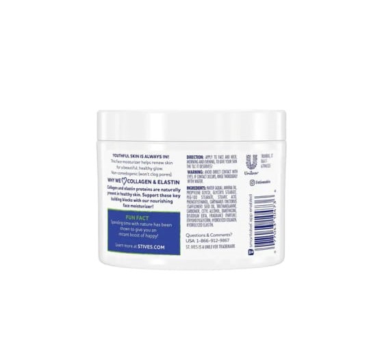 Picture of International France product St Ives cream Renewing collagen Elastin facial moisturizer - 283 GM