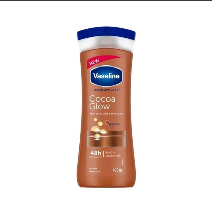 Picture of International Product Skin care Vaselin Intensive Care Cocoa glow body lotion used for male/female - 400 ml