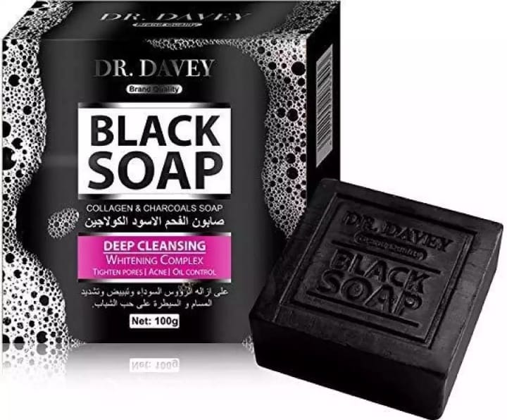 Picture of International UAE Product Skin care DR. Davey Black Soap used for male/female - 100 gm