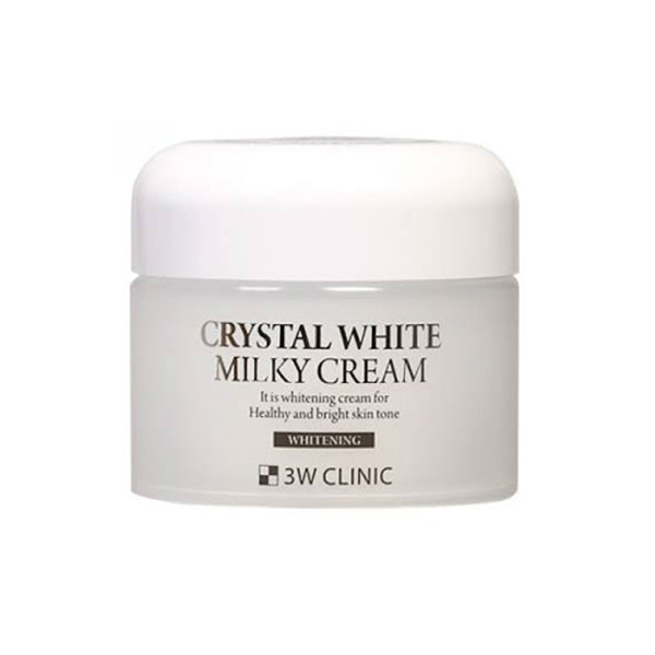 Picture of International Korean Product Skin care Facial MOISTURIZER 3W CLINIC CRYSTAL WHITE MILKY cream used for male/female - 50 gm
