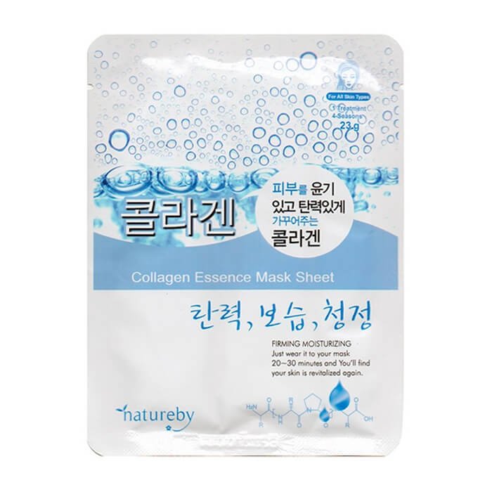 Picture of International Korean Product Skin care Natureby Collagen Essences mask sheet 10 piece used for male/female - 230 gm
