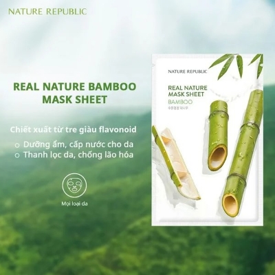 Picture of International Korean Product Skin Care NATURE REPUBLIC Real nature BAMBOO mask sheet - 23 ml