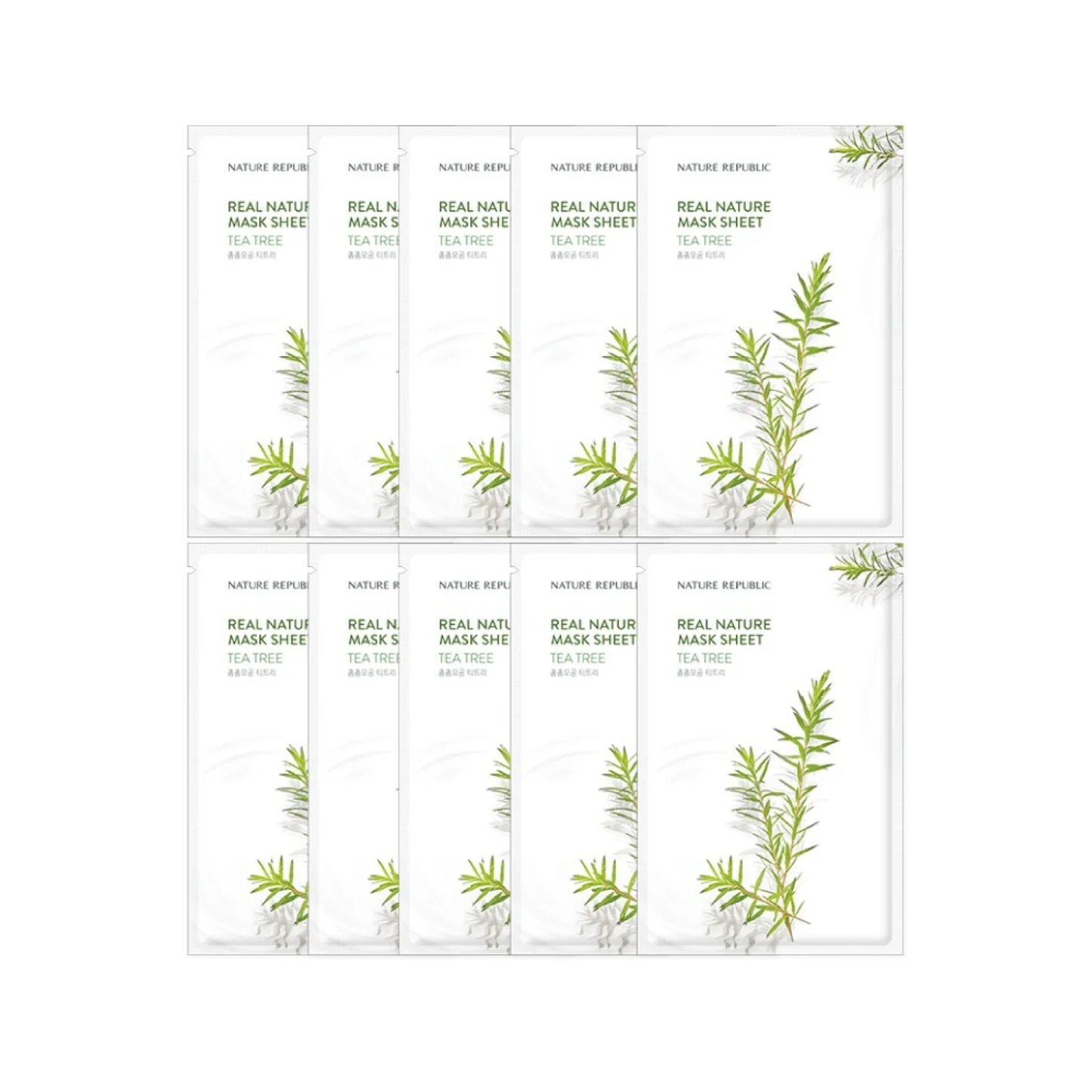 Picture of International Korean Product Skin care NATURE REPUBLIC Real nature TEA TREE mask sheet used for male/female - 23 ml