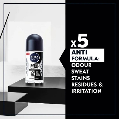 Picture of Nivea Men Invisible For Black & White Roll On (25ml)