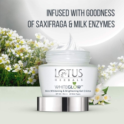 Picture of International Indian Product  Herbals Whiteglow Skin Whitening And Brightening Gel  Face Cream With Spf-25, For All Skin Types, 60g