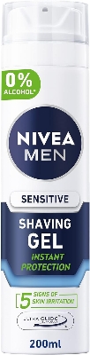 Picture of International UK product Skin care Shaveing Gel Nivea men Sensitive used for male - 200 ml