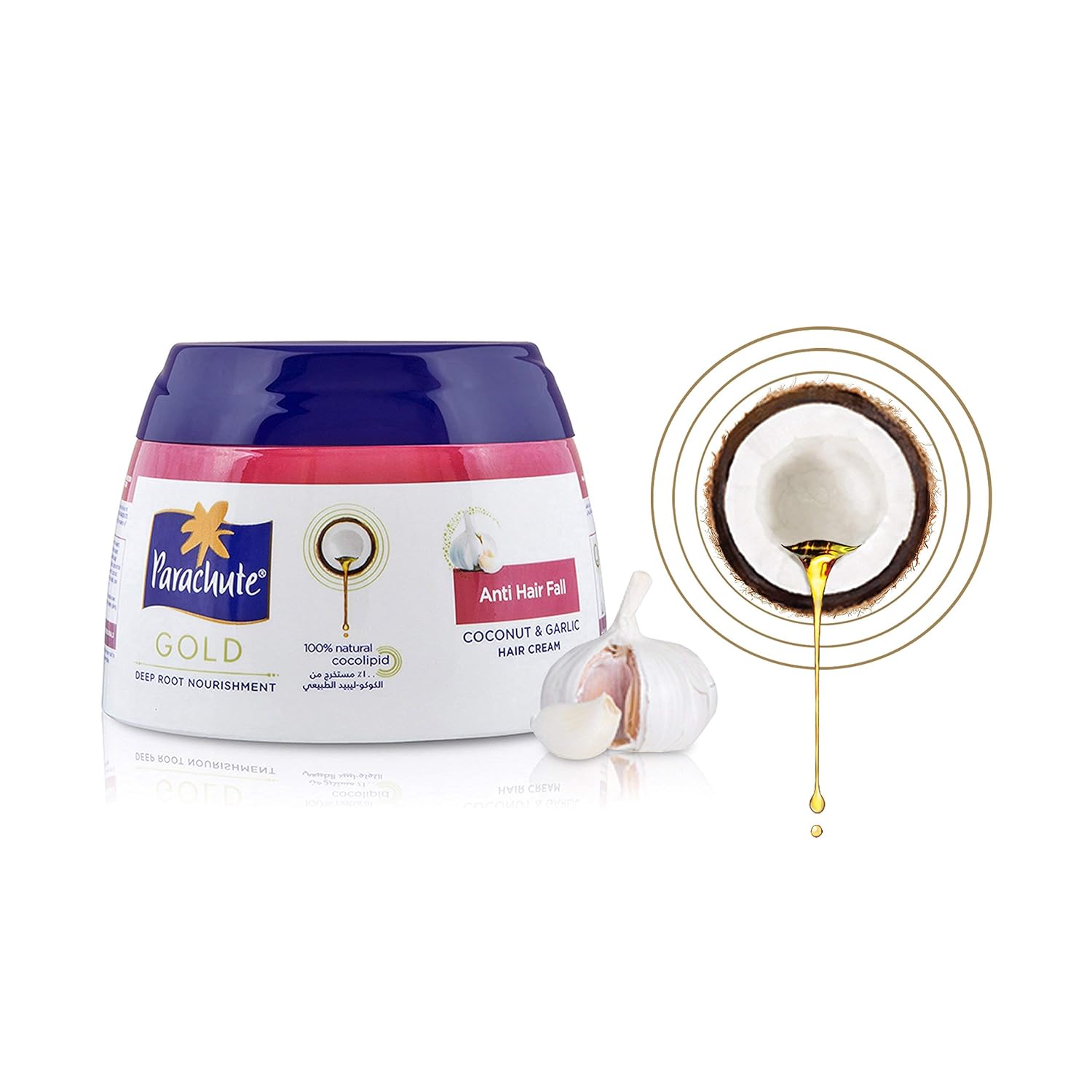 Picture of International UAE product Parachut Gold Anti Hair fall Hair cream used for male/ female 1 Piece- 140 ml
