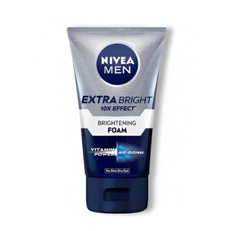 Picture of International European product skin care Nivea men Extra Bright 10X Effect face wash used for male - 100 ml