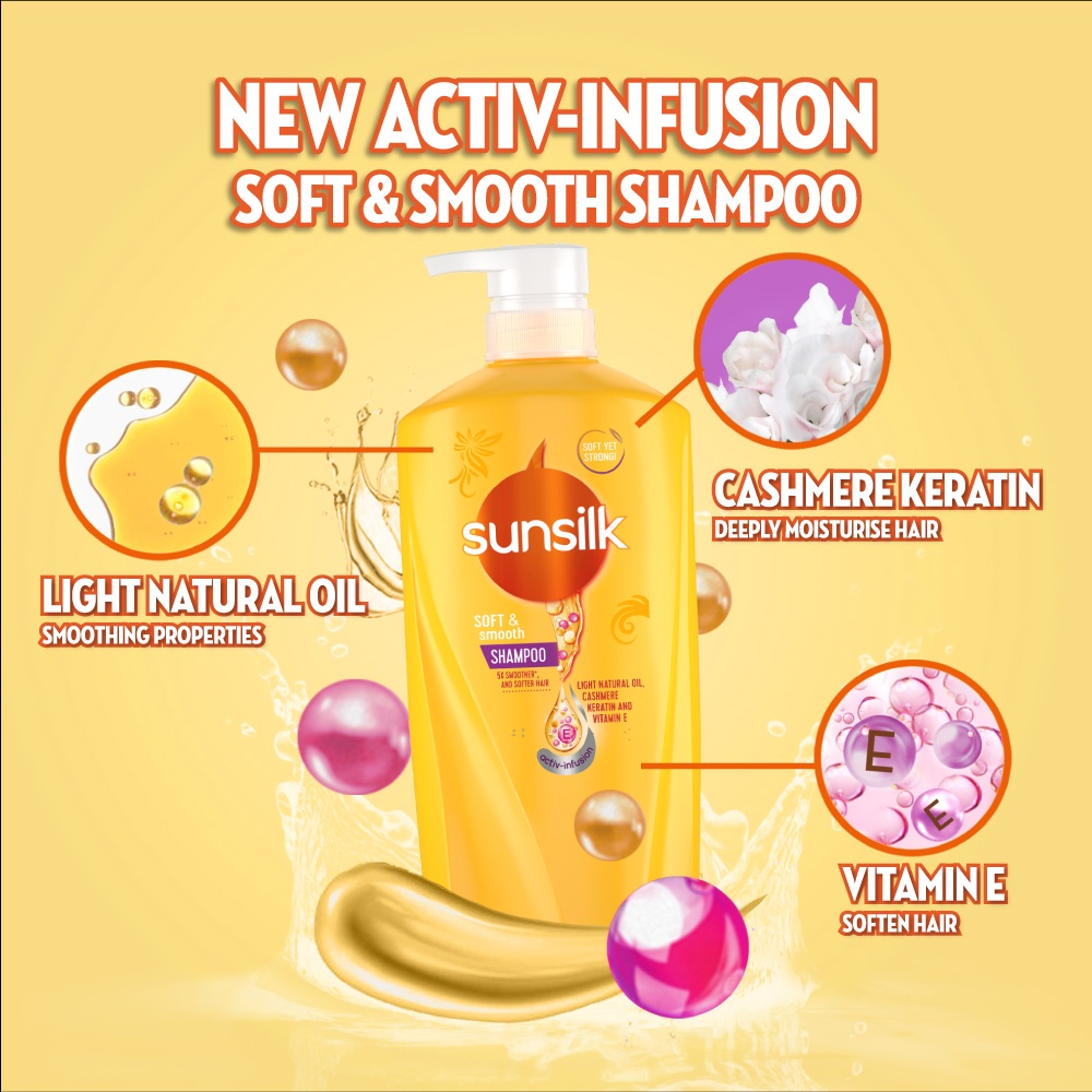 Picture of International Thailand product hair care product Sunsilks shampoo Soft and Smooth used for male/ female - 625 ml