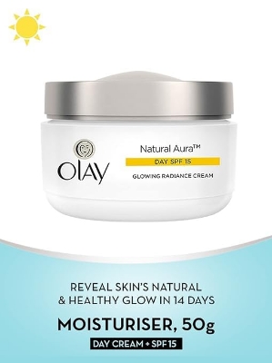 Picture of International Thailand product skin care natural aura day cream SPF 15 used for male female - 50 gm