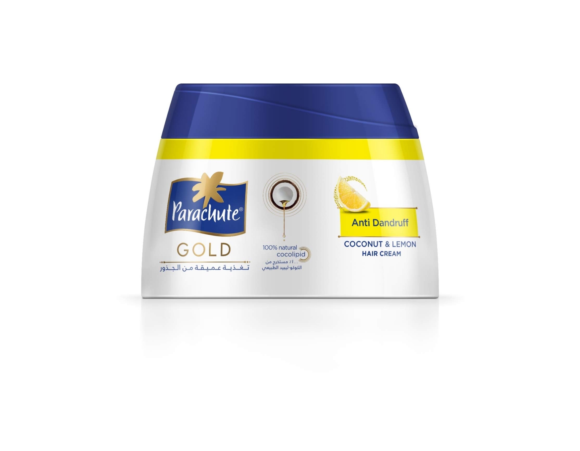 Picture of International UAE product Parachut Gold Anti Dandruff Hair cream used for male/ female 1 Piece- 140 ml