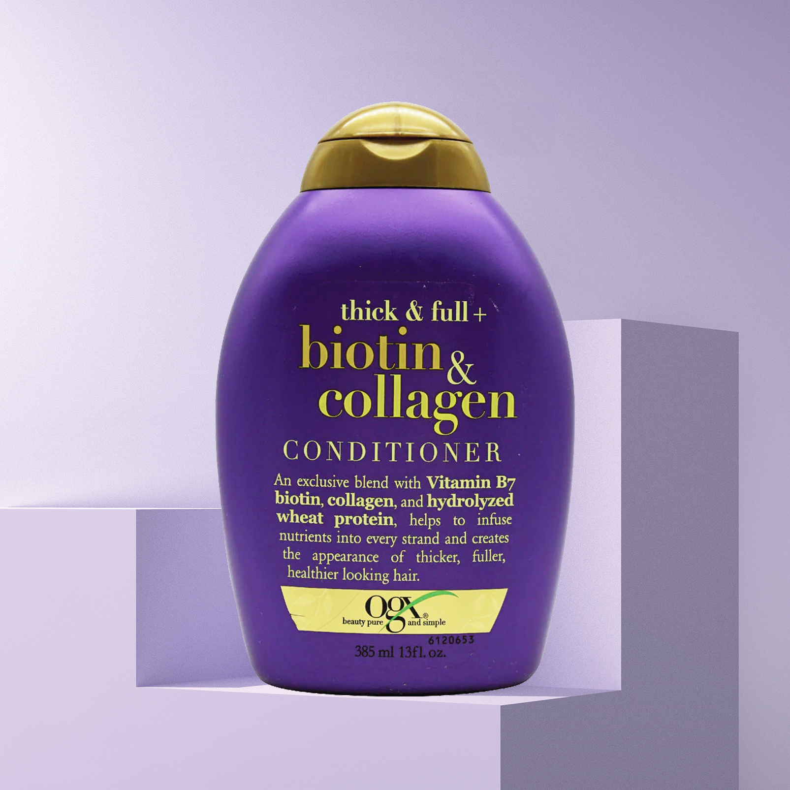 Picture of International European product Hair care Ogx thick & Full +Biotin & Collagen Conditioner used for male/ female - 385 ml